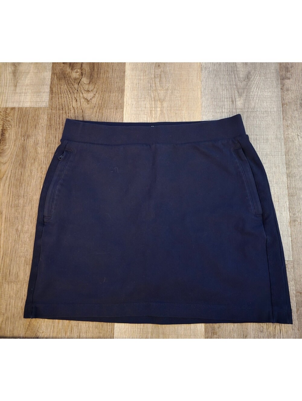T by Talbots Navy Blue Athleisure Knit Skirt (M)